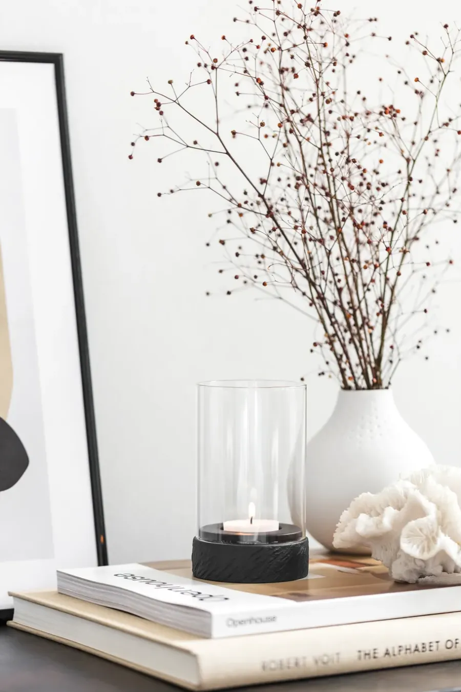 Villeroy & Boch Manufacture Rock Home Hurricane waxinelichtjeshouder S, Zwart< Kaarsenhouders & Kaarsenborden