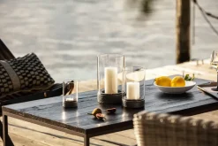 Villeroy & Boch Manufacture Rock Home Hurricane waxinelichtjeshouder S, Zwart< Kaarsenhouders & Kaarsenborden
