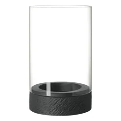 Villeroy & Boch Manufacture Rock Home Hurricane waxinelichtjeshouder L, Zwart< Kaarsenhouders & Kaarsenborden