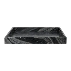 Mette Ditmer Marble decoratie dienblad large 30x40 cm, Black-grey< Decoratieve Accessoires|Decoratieve Dienbladen
