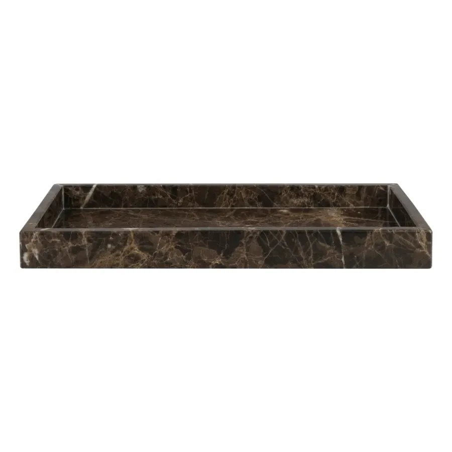 Mette Ditmer Marble dienblad 16x31 cm, Bruin< Decoratieve Accessoires|Decoratieve Dienbladen