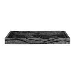 Mette Ditmer Marble dienblad 16x31 cm, Zwart-grijs< Decoratieve Accessoires|Decoratieve Dienbladen