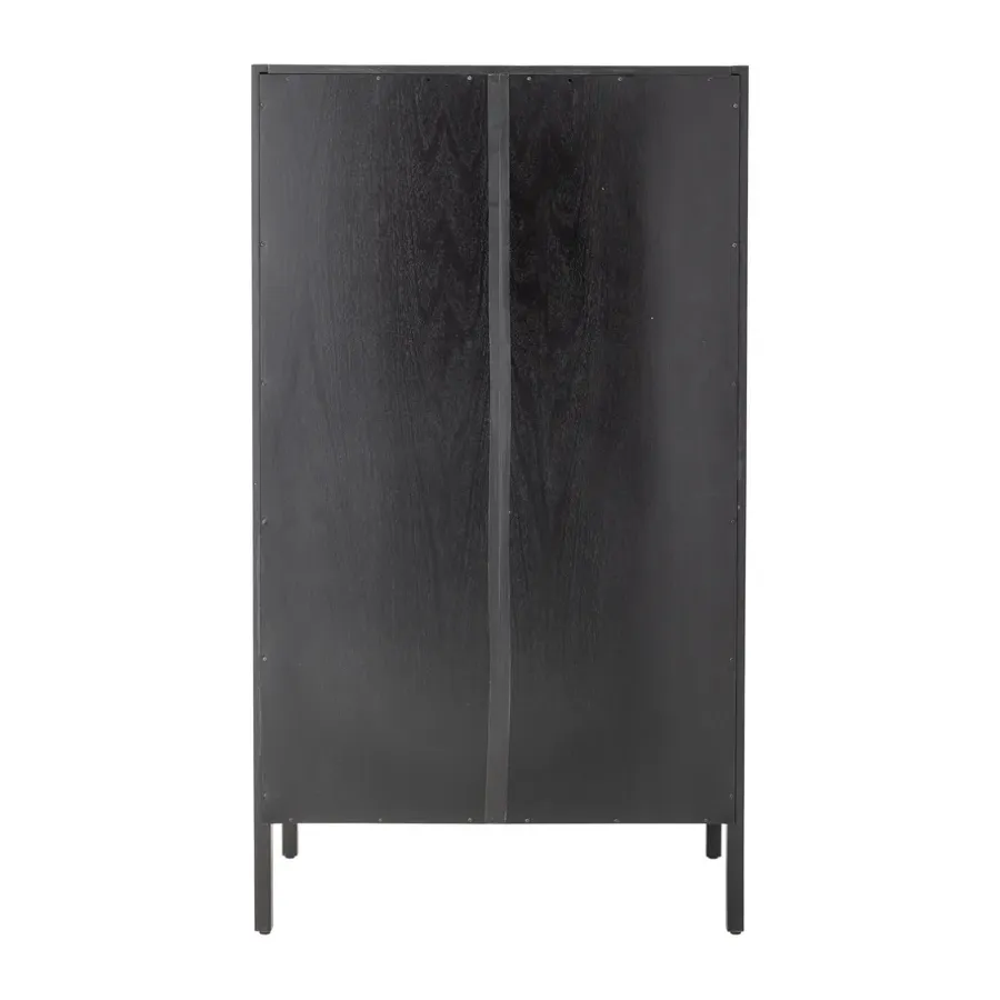 Bloomingville Marikka kast 85x40x150 cm, Black< Kasten & Vitrines