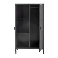 Bloomingville Marikka kast 85x40x150 cm, Black< Kasten & Vitrines