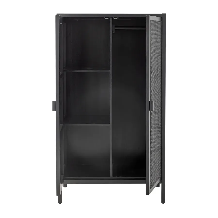 Bloomingville Marikka kast 85x40x150 cm, Black< Kasten & Vitrines