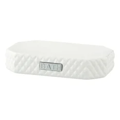 Lene Bjerre Marion zeepbakje 13,5x9 cm, White-silver< Zeepdispensers & Zeepschaaltjes