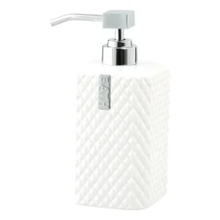 Lene Bjerre Marion zeeppompje 17,5 cm, White-silver< Zeepdispensers & Zeepschaaltjes