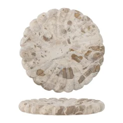 Bloomingville Marlie dienblad marmer Ø22,5 cm, Natuur< Decoratieve Accessoires|Decoratieve Dienbladen