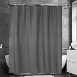 Etol Design Match Douchegordijn 200x240 cm, extra hoog (grafiet)< Douchegordijnen