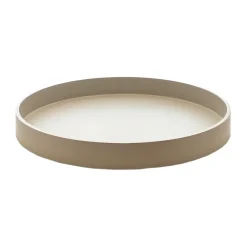 Mojoo Matt gelakt decoratief dienblad Ø30x4 cm, Fawn< Decoratieve Accessoires|Decoratieve Dienbladen