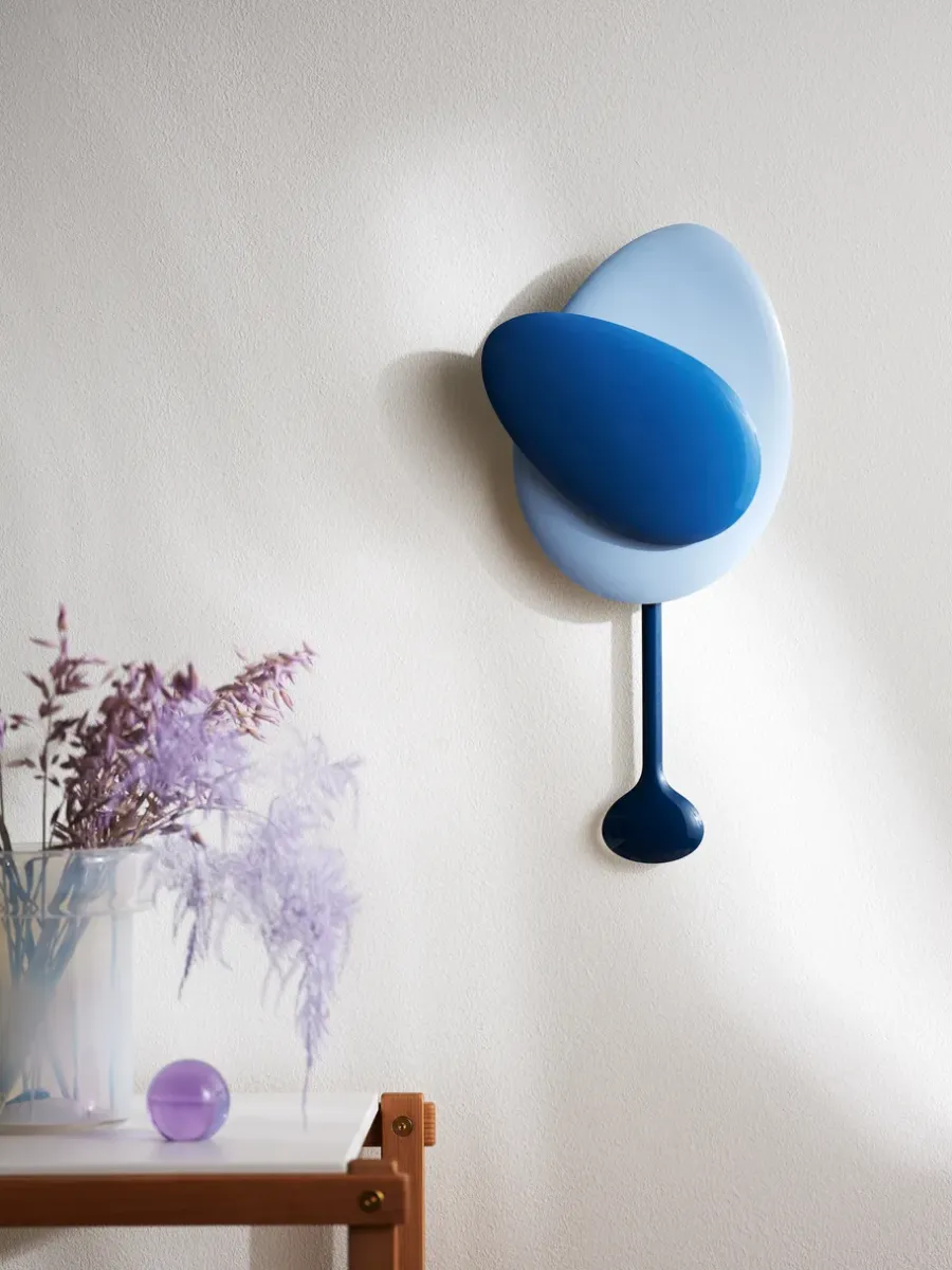 Design House Stockholm Mellow Clock wandklok, Blue< Tafelklokken