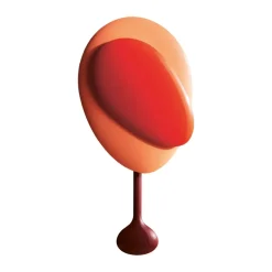 Design House Stockholm Mellow Clock wandklok, Red< Tafelklokken