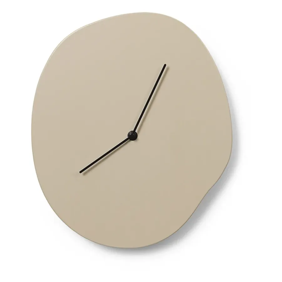 Ferm Living Melt wandklok 28x33 cm, Cashmere< Wandklokken