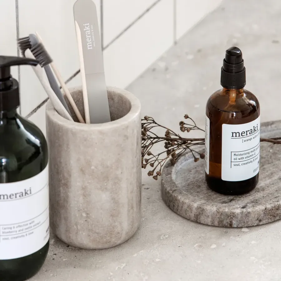 Meraki beker, Beige< Tandenborstelhouders