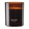 Meraki geurkaars, 35 uur, Dark wood< Geurkaarsen & Aroma Diffusers