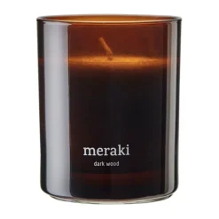 Meraki geurkaars, 35 uur, Dark wood< Geurkaarsen & Aroma Diffusers