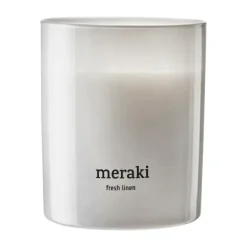 Meraki geurkaars, 35 uur, Fresh linen< Geurkaarsen & Aroma Diffusers