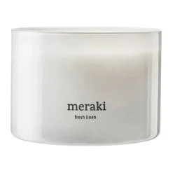 Meraki geurkaars, 60 uur, Fresh linen< Geurkaarsen & Aroma Diffusers