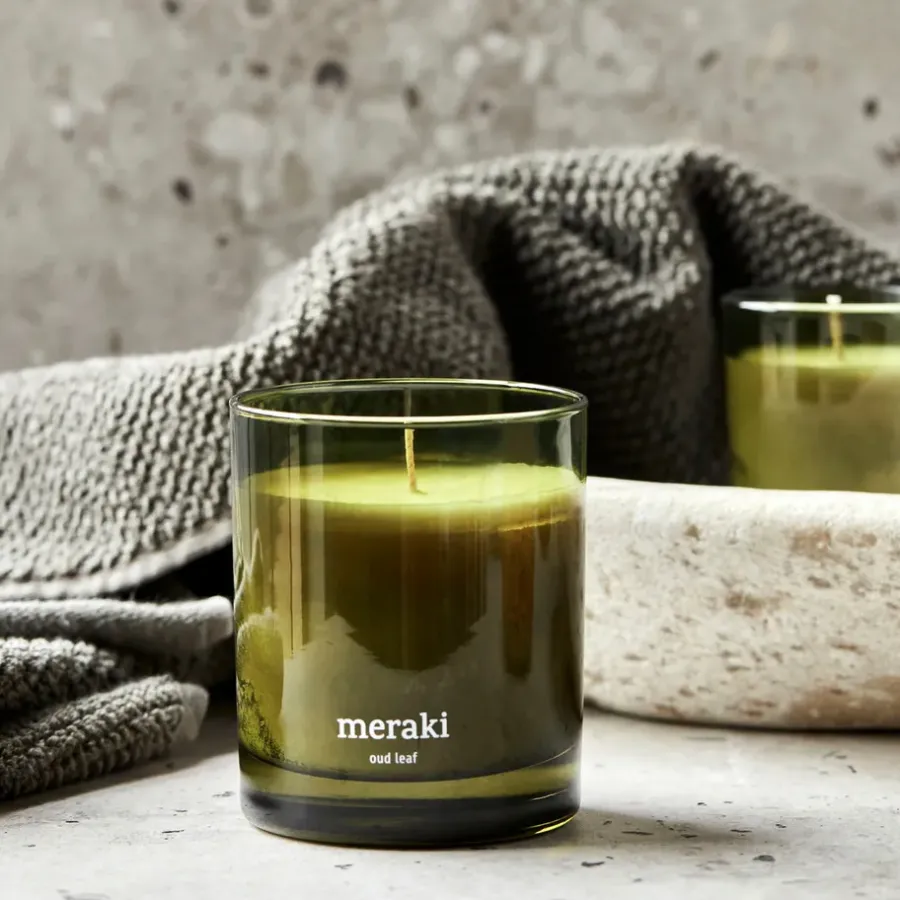 Meraki geurkaars, 35 uur, Oud leaf< Geurkaarsen & Aroma Diffusers