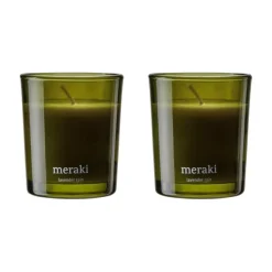 Meraki geurkaars 12 uur 2-pack, Lavender rain< Geurkaarsen & Aroma Diffusers