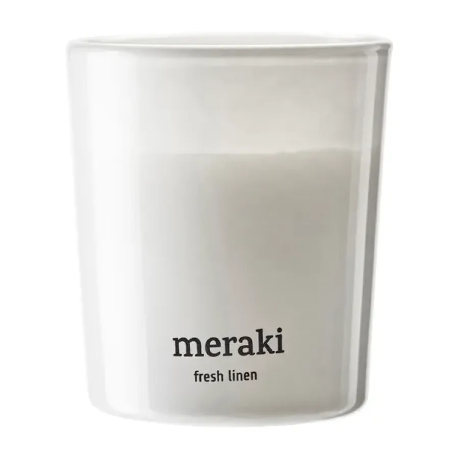 Meraki geurkaars 12 uur 2-pack, Fresh Linen< Geurkaarsen & Aroma Diffusers