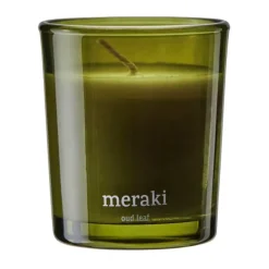 Meraki geurkaars 12 uur 2-pack, Oud leaf< Geurkaarsen & Aroma Diffusers