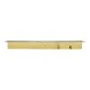 Meraki plank met flessenhanger en haak, Geborstelde messing afwerking< Planken & Planksystemen