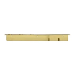 Meraki plank met flessenhanger en haak, Geborstelde messing afwerking< Planken & Planksystemen