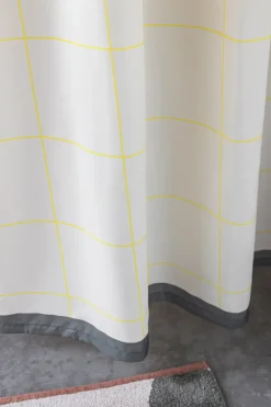 Mette Ditmer Mesh douchegordijn 150x200 cm, Geel< Douchegordijnen
