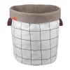 Mette Ditmer Mesh wasmand Ø40x50 cm, Brown-Off-white< Wasmanden