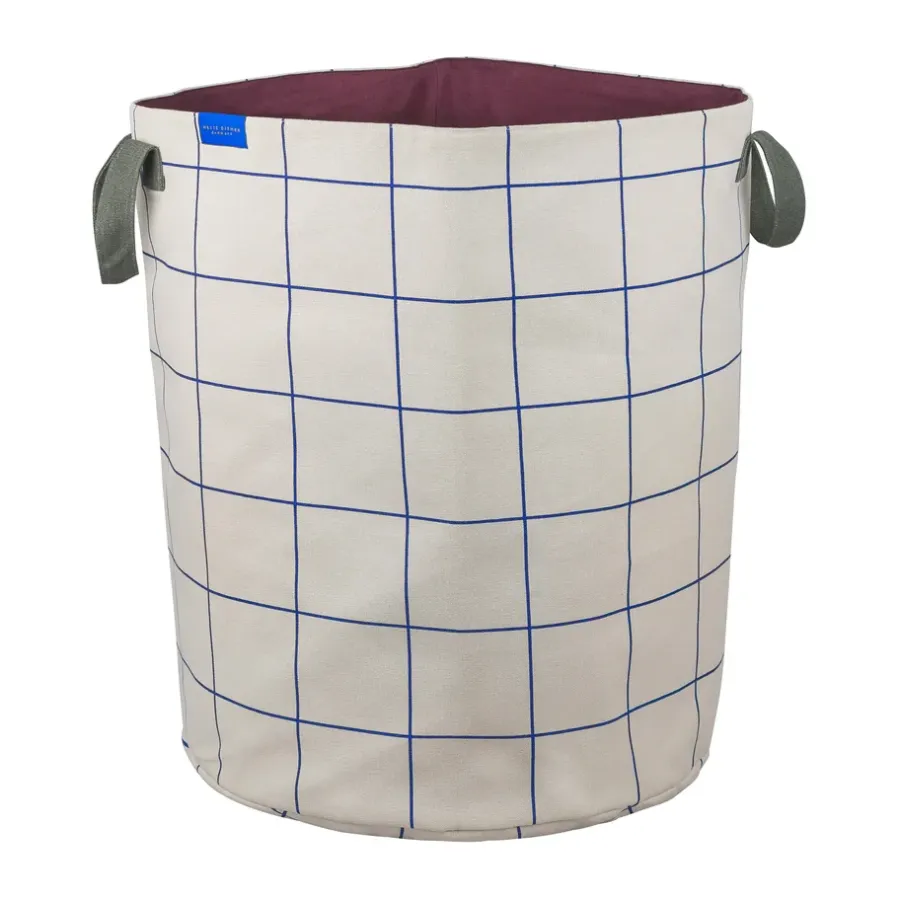 Mette Ditmer Mesh wasmand Ø40x50 cm, Cobalt-sand< Wasmanden