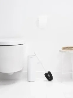 Brabantia MindSet toiletborstel met houder, Mineral Fresh White< Toiletborstels