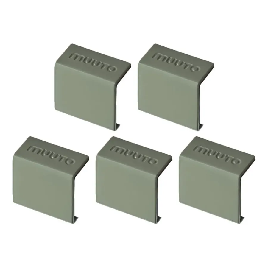 Muuto Mini stacked 2.0 clips - 5 pack, groen< Planken & Planksystemen