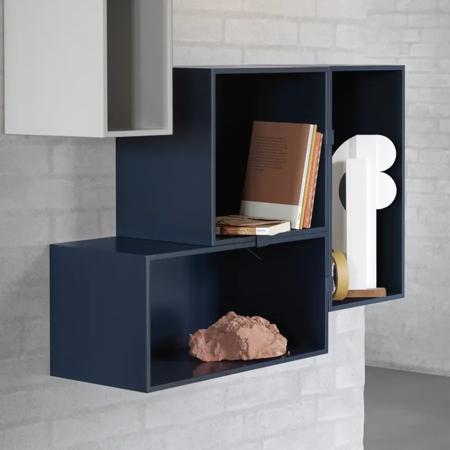 Muuto Mini stacked 2.0 clips - 5 pack, Nachtblauw< Planken & Planksystemen