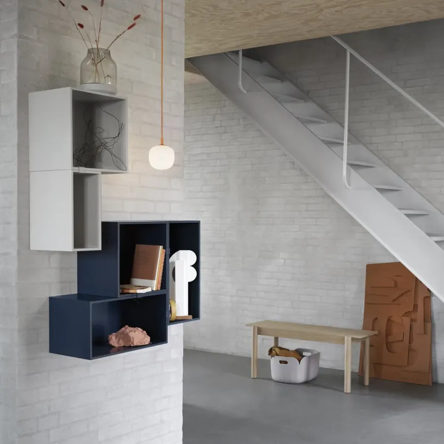 Muuto Mini stacked kast small, lichtgrijs< Planken & Planksystemen