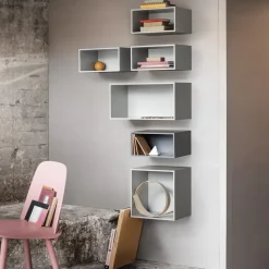Muuto Mini stacked kast small, lichtgrijs< Planken & Planksystemen