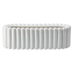 DBKD Mist bloempot ovaal, White< Bloempotten