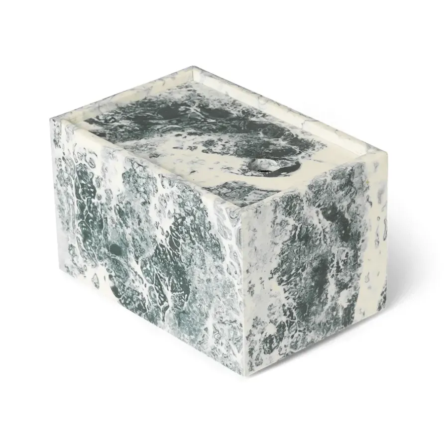 Ferm Living Mist opbergdoos 10x15 cm, Emerald-off white< Dozen & Boxen