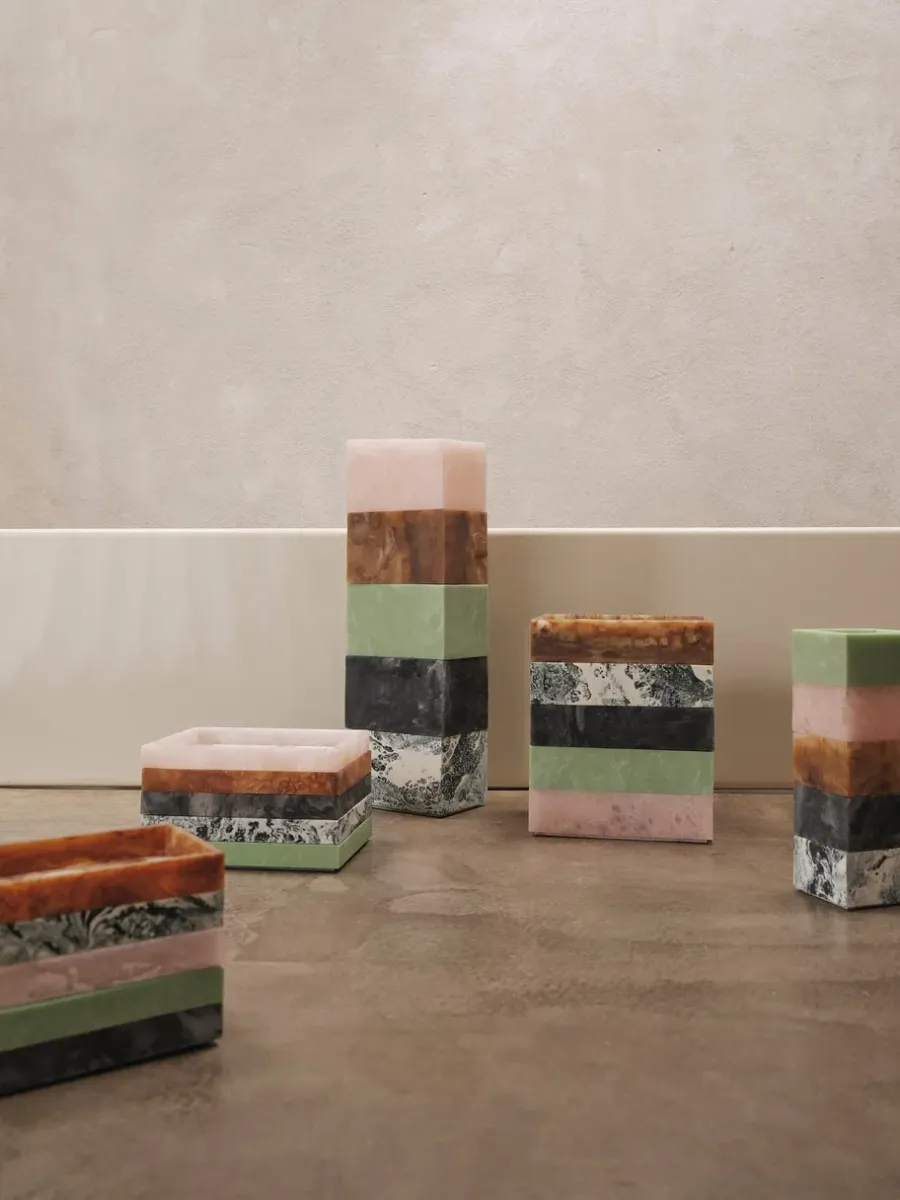 Ferm Living Mist opbergdoos 7,5x10 cm, Pearl< Dozen & Boxen