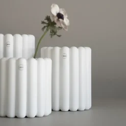 DBKD Mist pot small Ø19x19 cm, White< Bloempotten