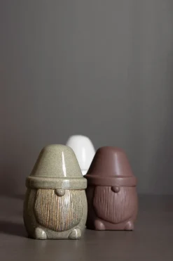 DBKD Mister Santa kerstdecoratie Ø9,5 cm, Maroon< Kerstdecoraties