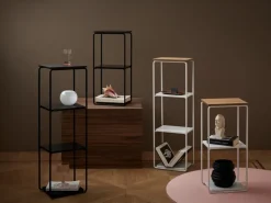 Maze Mixrack Floor Shelf S rek 26x19x57,2 cm, Stained oak-black< Planken & Planksystemen