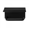 Blomus Modo wc-papierhouder met plankje, Black< Toiletpapierhouders