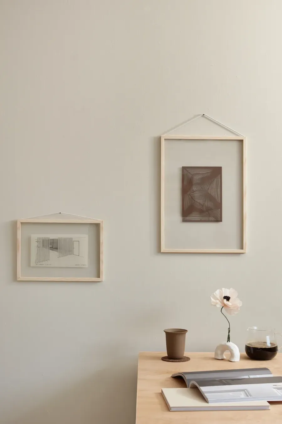 MOEBE essenhouten lijst A4 23,2x31,7 cm, Transparent, Wood, Black< Lijsten & Kaders