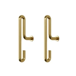 MOEBE muurhaak small 2- pack, Matgoud< Haken & Hangers