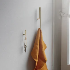 MOEBE muurhaak small 2- pack, Matgoud< Haken & Hangers