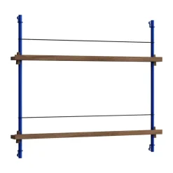 MOEBE tijdschriftstandaard, Smoked oak-blue< Tijdschriftenrekken