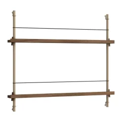 MOEBE tijdschriftstandaard, Smoked oak-grey< Tijdschriftenrekken