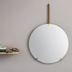 MOEBE Wall mirror Ø 30 cm, Messing< Ronde Spiegels|Wandspiegels