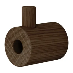 MOEBE wooden wall hook haak, Gerookt eikenhout< Haken & Hangers